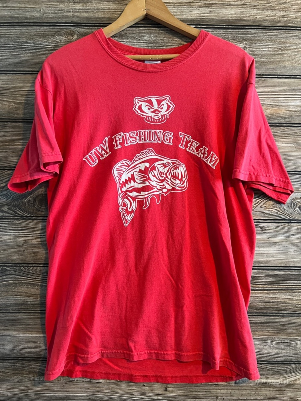 UW Badgers Fishing Team Tee